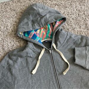 Chubbies Full Zip Hoodie Mens‎ Large The Night Schwoodie Hooded Sweatshirt Gray